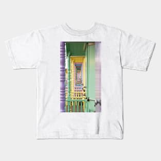 Beach Hut Abstract Kids T-Shirt